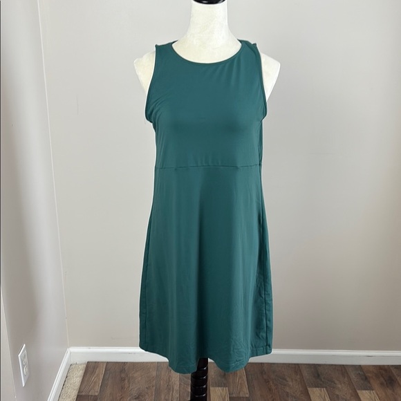Eddie Bauer Sleeveless Tank Dress Empire Waist Stretch Green Size M - Picture 1 of 11